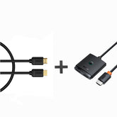 Baseus HDMI 4K Cable + Baseus AirJoy 2-in-1 Bidirectional HDMI Switch | Multi-Device One-Cable Switching Bundle